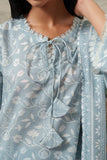 Cross Stitch SERENE BLUE Unstitched 3 Piece