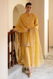 Cross Stitch - Citrine Grace Lawn Suit For Women - 3 Piece - Studio by TCS