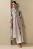 Cross Stitch - Lavender Cloud Cambric Suit For Women - Purple - 2 Piece