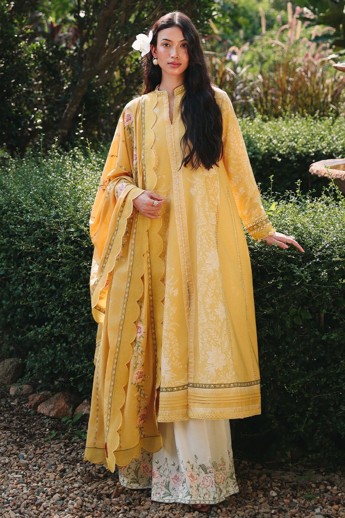 Cross Stitch - PETAL DRAPES Lawn Unstitch Suit For Women - 3 Piece