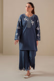 Cross Stitch - Azure Dusk Lawn Suit For Women - Blue - 2 Piece