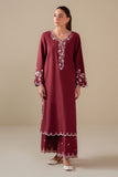 Cross Stitch - Red Wine Lawn Suit For Women - Red - 2 Piece