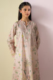 Cross Stitch - Lawn Palm Haze Printed Shirt For Women - Peach - 1 Piece