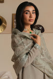 Cross Stitch - Mint Glow Fancy Yarn Suit For Women - Green - 3 Piece
