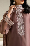 Cross Stitch - Net Mulberry Mist Suit For Women - Brown - 2 Piece