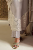 Cross Stitch - Raw Silk Celestial Ice Suit For Women - Gray - 2 Piece