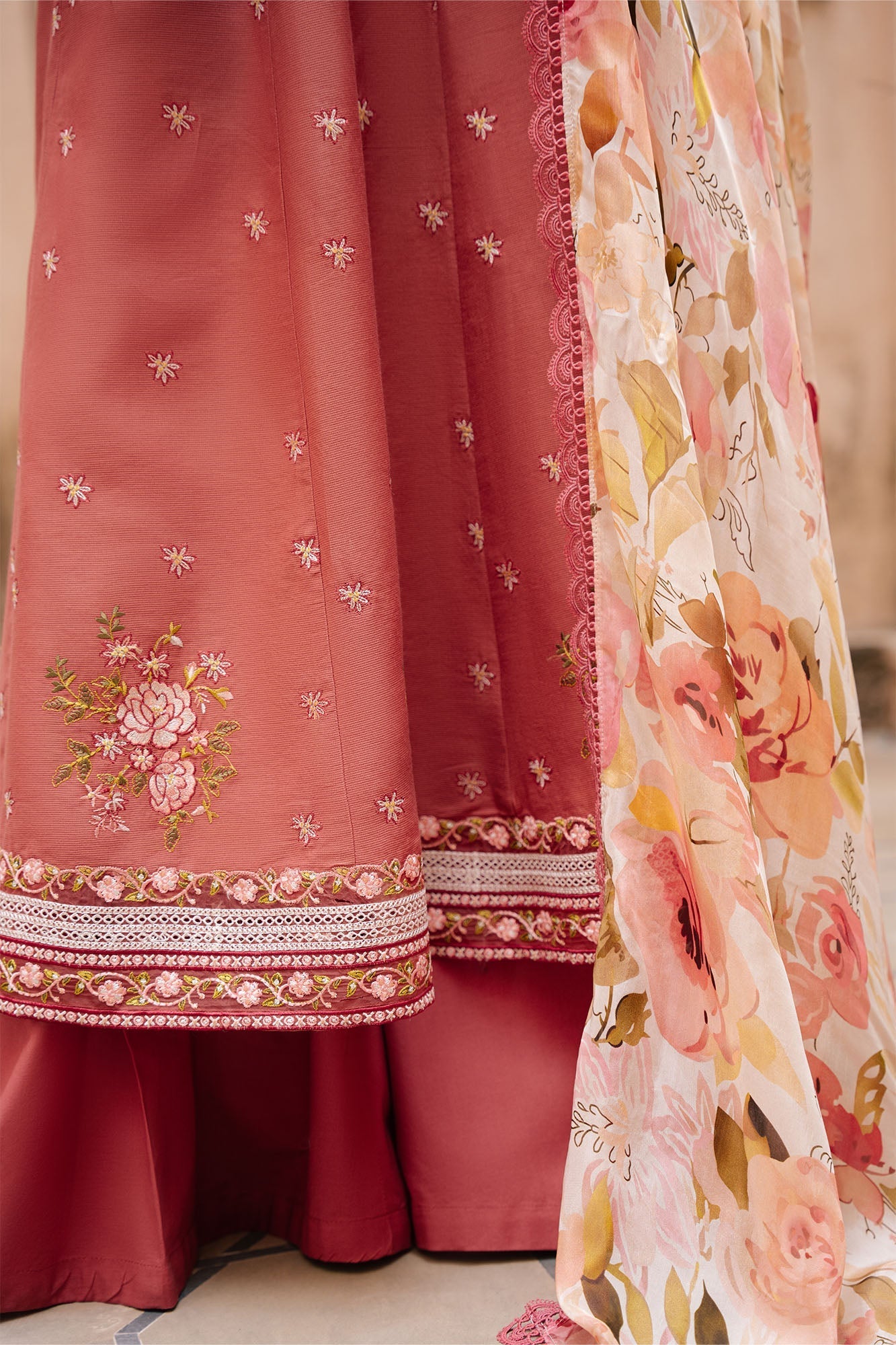 Cross Stitch - Roseate Whisper Lawn Suit For Women - 3 Piece - Studio by TCS