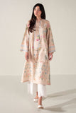 Cross Stitch - Fresco Luxe Printed Lawn Shirt For Women - Beige - 1 Piece