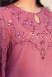 Cross Stitch - Blush Mist Net Suit For Women - Pink - 2 Piece