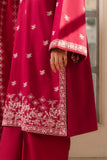 Cross Stitch - Crimson Boudoir Cambric Suit For Women - Pink - 2 Piece