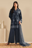 Cross Stitch - Sapphire Grace Cambric Suit For Women - Blue - 3 Piece