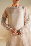 Cross Stitch - Organza Moonlit Dune Suit For Women - Beige - 3 Piece