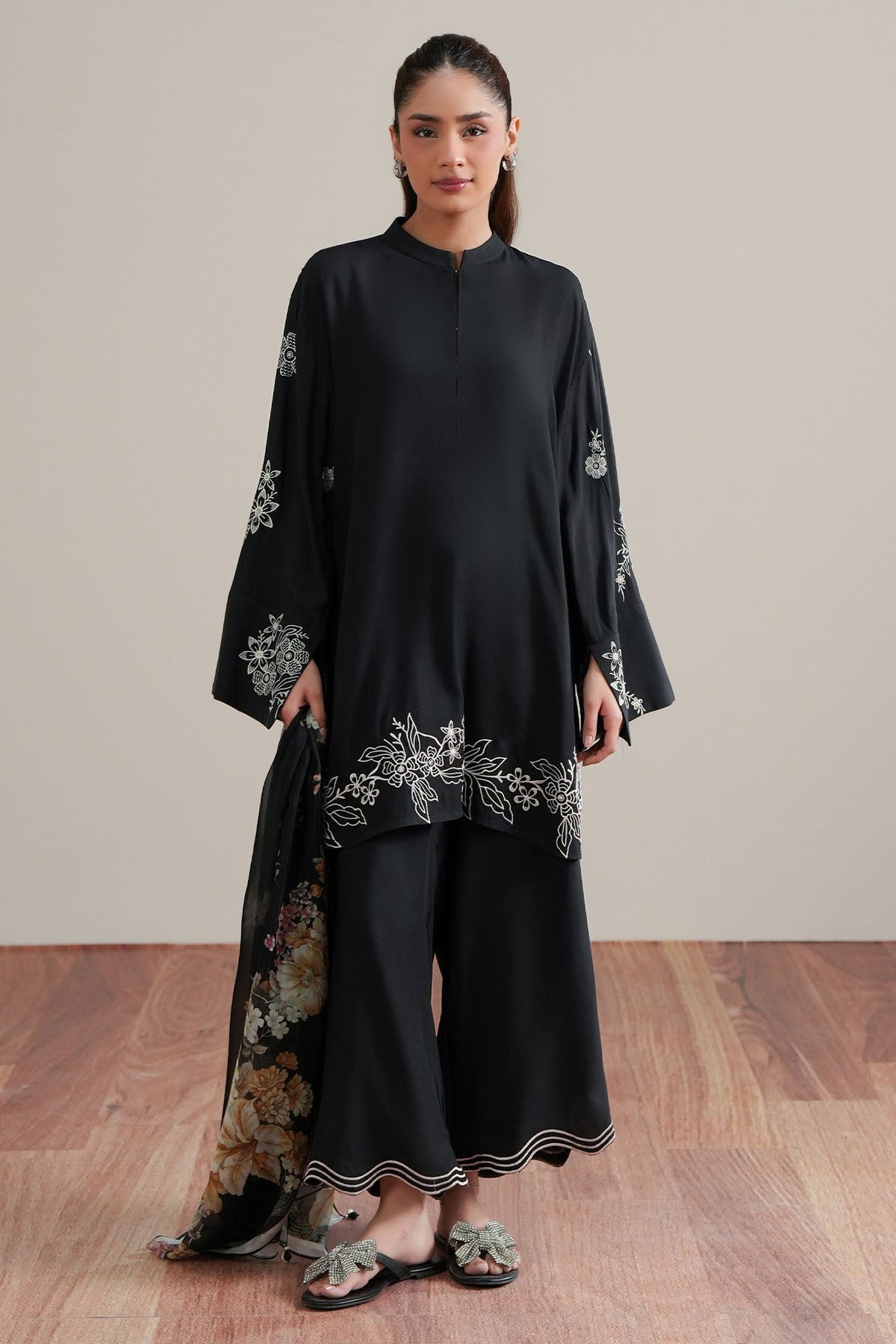 Cross Stitch Black Pulse 2 Piece Suit Black
