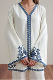 Cross Stitch Ivory Duo 2 Piece Suit White