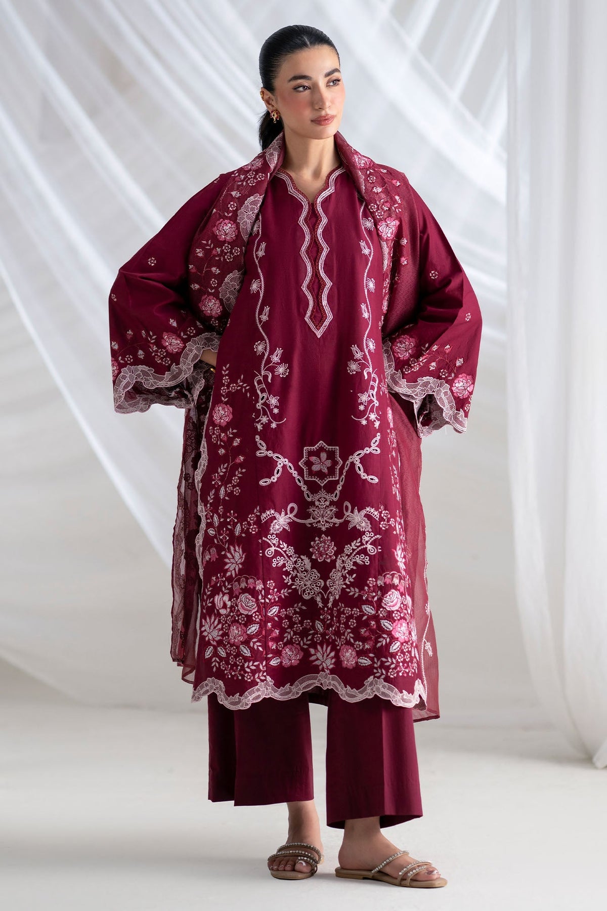 Cross Stitch Crimson 3 Piece Suit Red