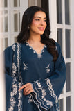 Cross Stitch - Deep Eclipse Net Suit For Women - Blue - 2 Piece