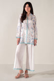 Cross Stitch - Orchid Whisper Lawn Suit For Women - White - 2 Piece
