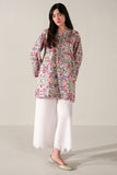 Cross Stitch - Coral Bloom Printed Lawn Shirt For Women - Beige - 1 Piece