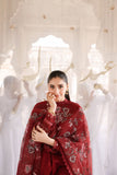 Cross Stitch - Lawn Rouge Flare Unstitch Suit For Women - 3 Piece