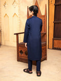 Shahjahan - Boski Navy Blue Kurta Trouser - 2 Piece