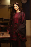 Cross Stitch - Garnet Grace - Khaddar Embroidered Suit - 3 Piece - Unstitch