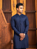Shahjahan - Navy Blue Kurta Trouser - 2 Piece