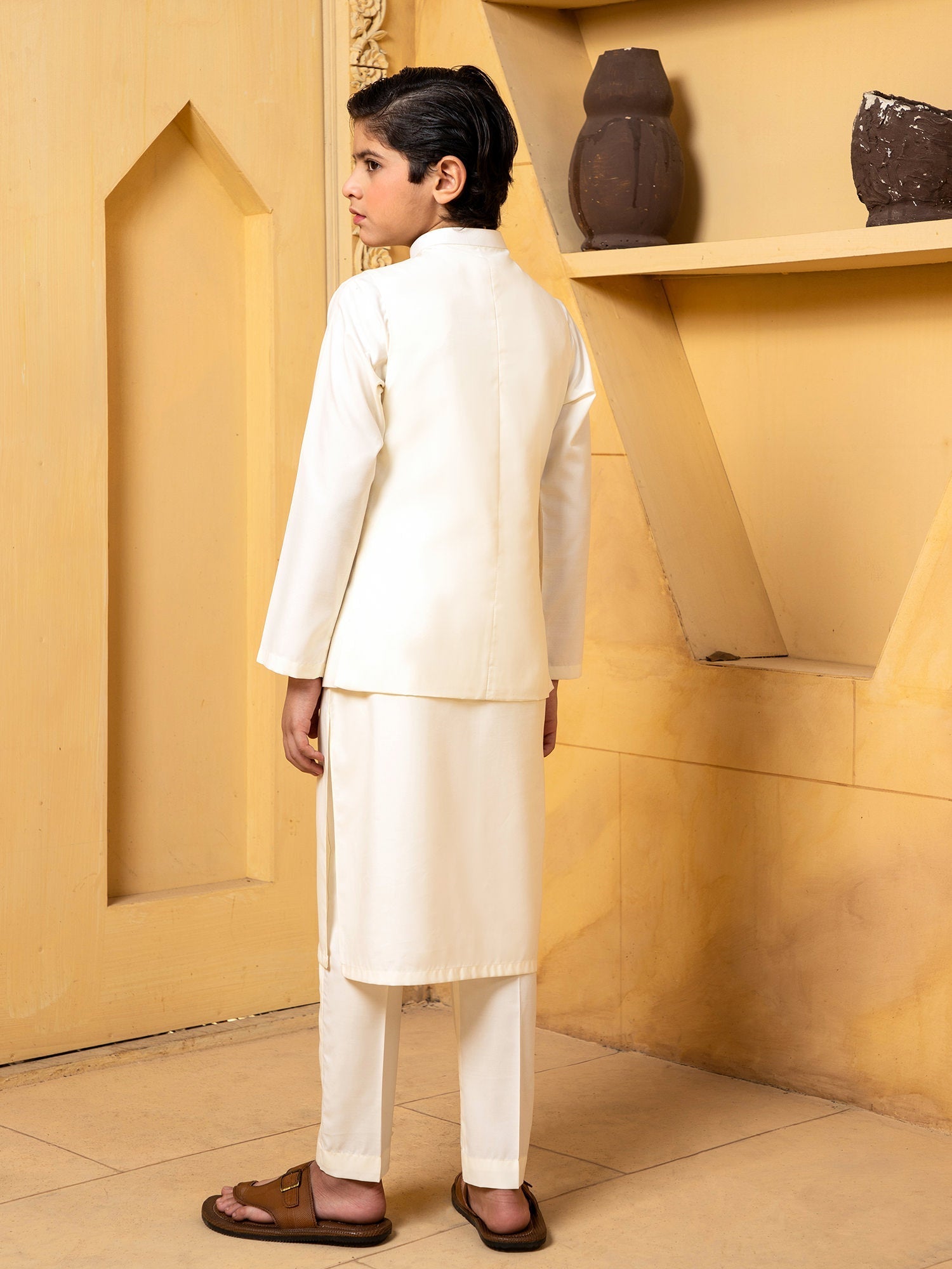 Shahjahan - Boski Kurta Waistcoat - 1 Piece