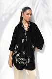 Sania Maskatiya - Viona Charmeuse,Velvet Suit For Women - Ivory 2 Piece
