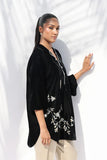 Sania Maskatiya - Viona Charmeuse,Velvet Suit For Women - Ivory 2 Piece