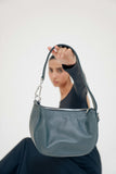 Zahraas Leather Hobo Shoulder Bag dark Teal