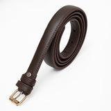 Zahraas Chic Leather ladies Belt Dark Brown