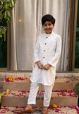 Cheeco Chic - Cotton Silk Waistcoat For Boy - White - 1 Piece