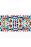 Black Wolf - FLORAL PATTERN SILK HIJAB - WHITE - 1 Piece