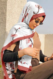 Black Wolf - BEAUTY SPRING SILK HIJAB - OFF WHITE - 1 Piece