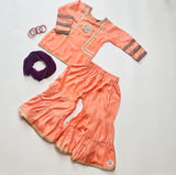 Kidoz Kloset - Peachy Plum Gharara Set For Girl