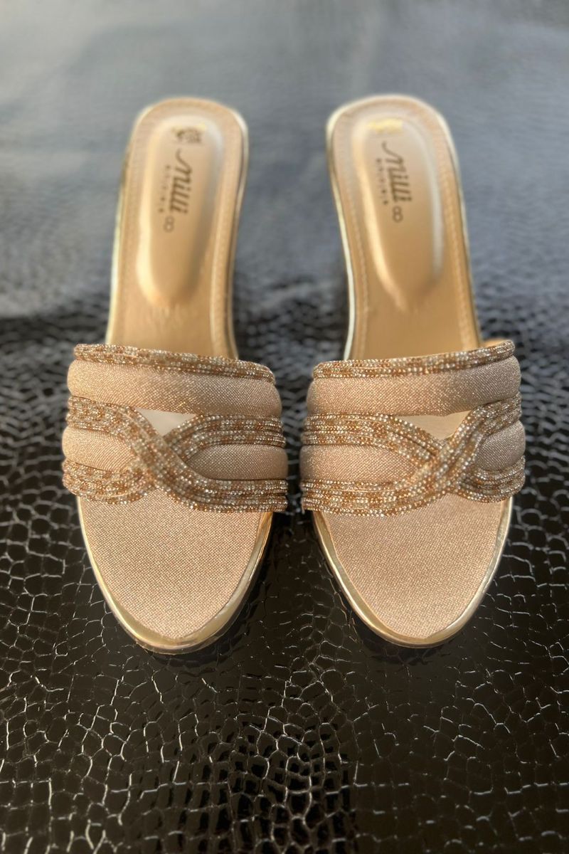 Milli Shoes - Crystal Spark - Golden - Heels