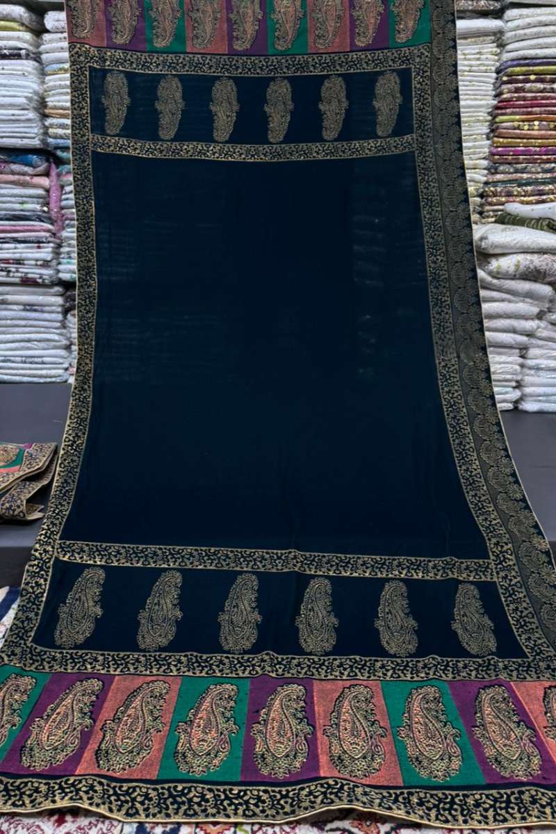 Designs By Amina - Block Print Work Shawl 15