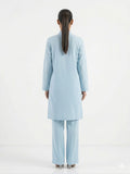 Gulabo - Cloud Set Blended Crepe Shirt For Women - Powder Blue - 1 Piece
