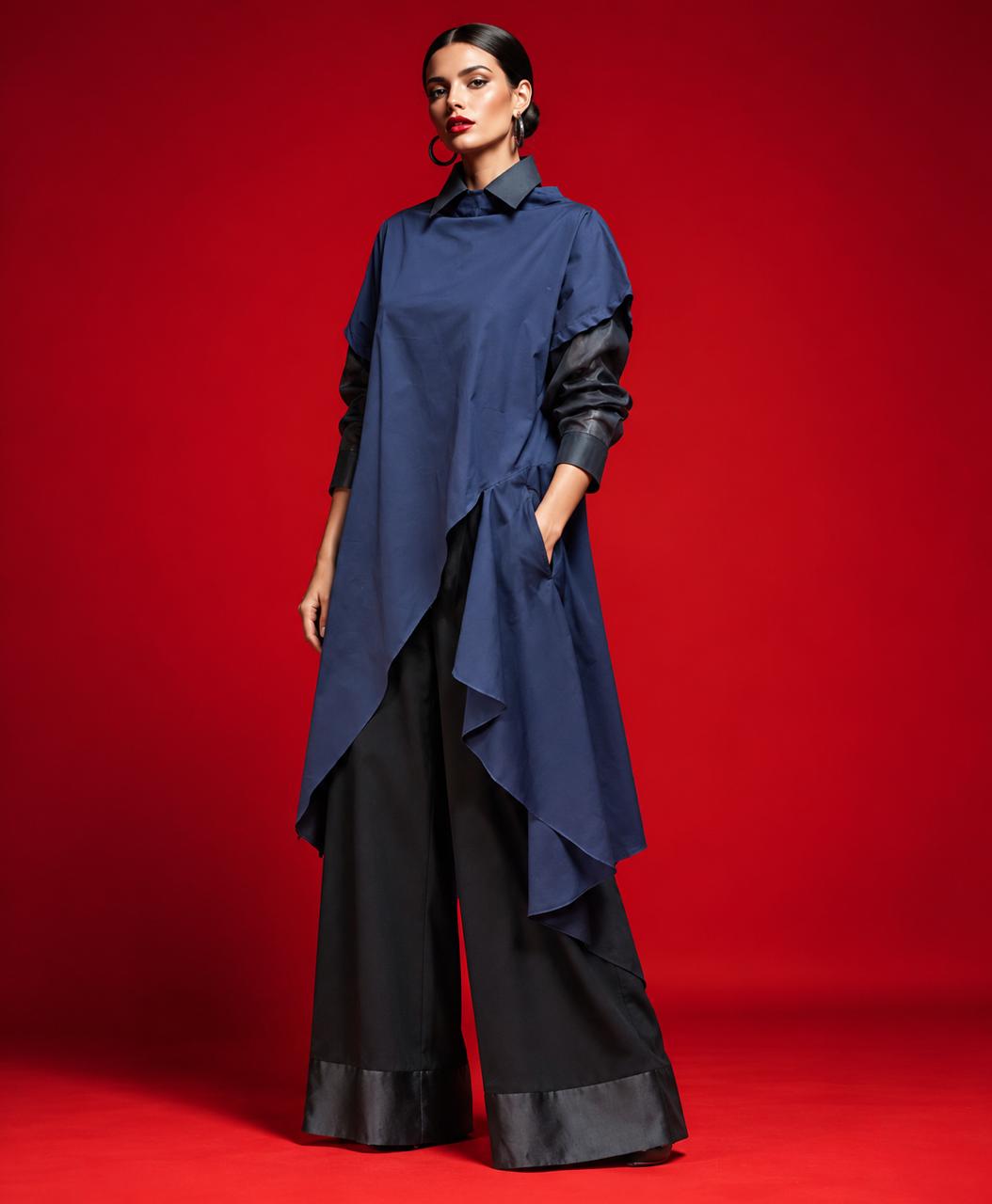 Gulabo FORM - LOOK 4 Top Blue 1 Piece