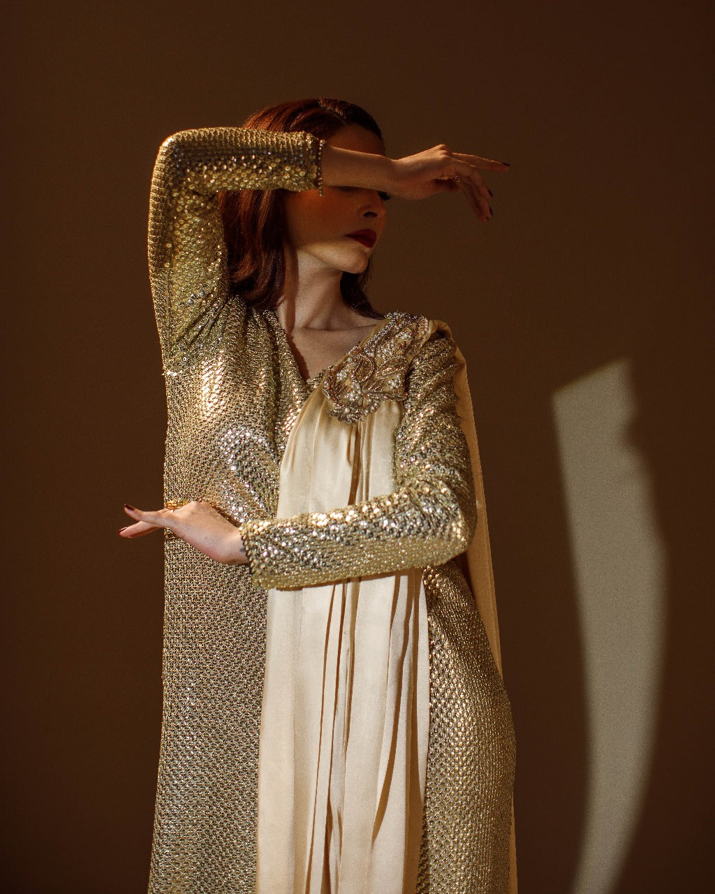 Ombrella - Golden Mirage - Georgette - Gold - 1 Piece