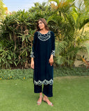 Ombrella Midnight Blue Velvet 2 Piece Suit