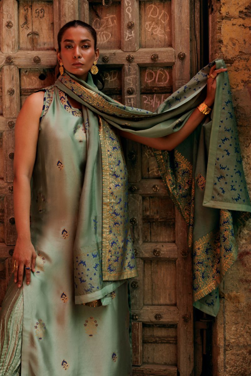 Pinktree - Whispers of Sage - Green - Pure Silk - 3 Piece