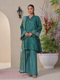 Oaks - Printed Unstitched Lawn Dark Green  - 2 Piece