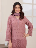 Oaks - ChickenKaari Pret Lawn Suit For Women - Dark Brown - 3 Piece