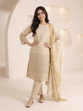 Oaks - ChickenKaari Unstitch Suit For Women - Beige - 3 Piece