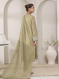 Oaks - Chiffon Embroidered Pret Suit For Women - Green - 3 Piece
