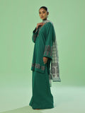 Oaks - Cambric Embroidered Pret Suit For Women - Green - 3 Piece