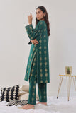 Oaks - 2 Piece Printed Pret Shirt Trouser Cambric Green - OW2P-2408012
