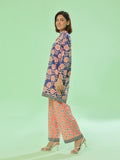 Oaks - Lawn Suit For Women - Blue&peach - 2 Piece