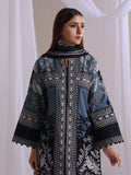 Oaks - Lawn Printed Unstitch Suit For Women - Grey - 3 Piece